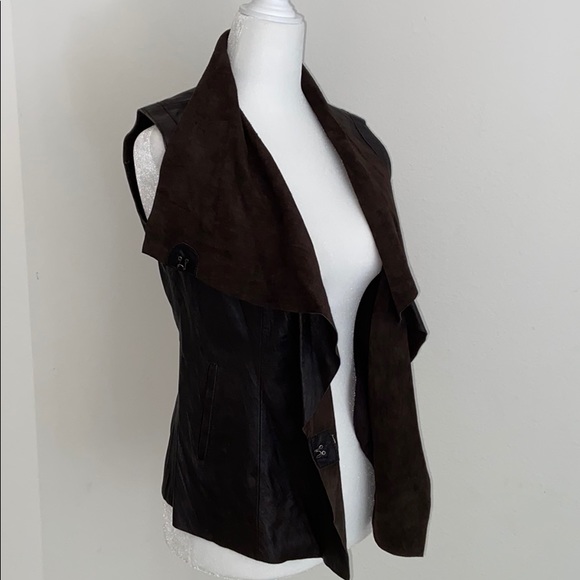 CO-OP Barney's of New York-Leather Vest - Picture 4 of 14